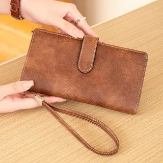 【KT DADA】韓系長夾 皮夾 長夾 錢包 大容量 多卡位 手拿包 簡約百搭