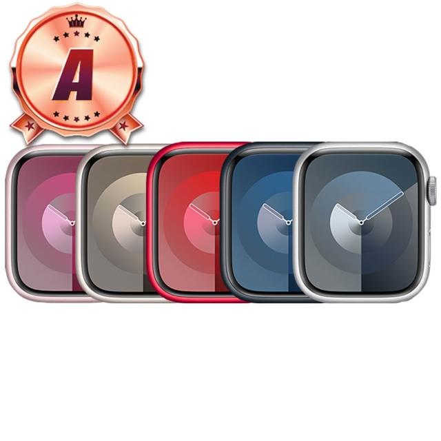 【Apple】A級福利品 Watch Series 9 GPS 45mm 鋁金屬 智慧型手錶(贈市值2080超值配件大禮包)