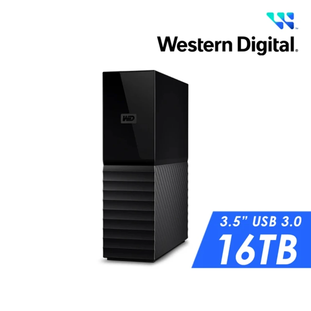 WD My Book 16TB WD 威騰My Book 16TB 3.5吋 外接硬碟,WDBBGB0160HBK-SESN)