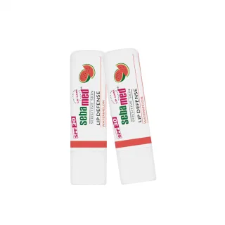 【SEBAMED 施巴】亮色護唇膏SPF30-西瓜清甜x2入組(總代理)