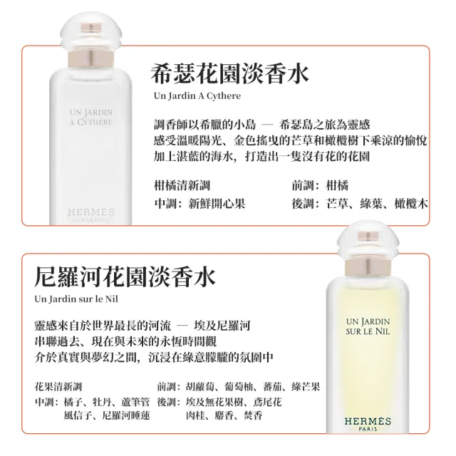 【Hermes 愛馬仕】花園系列小香禮盒 7.5ml*4(希瑟花園+潟湖花園+李先生花園+尼羅河花園)