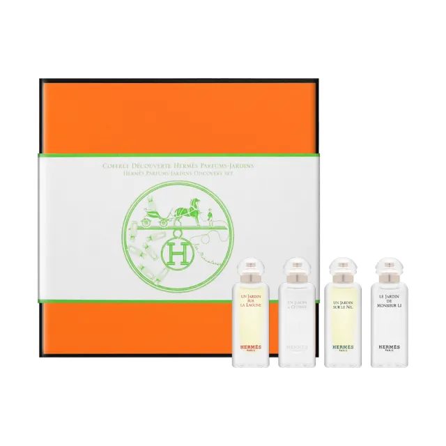 【Hermes 愛馬仕】花園系列小香禮盒 7.5ml*4(希瑟花園+潟湖花園+李先生花園+尼羅河花園)
