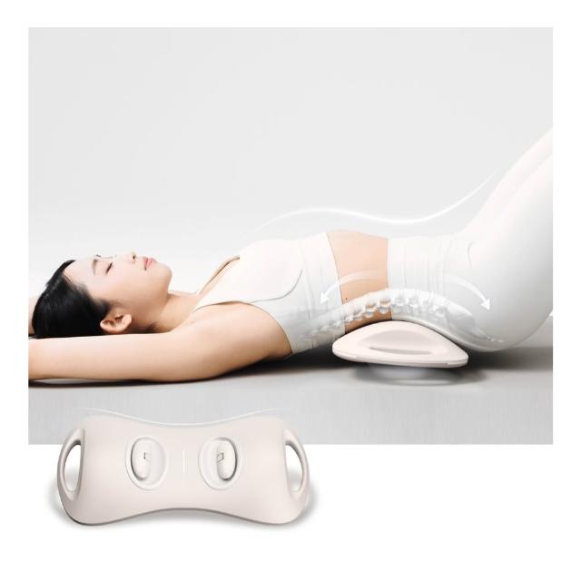 【Lisscode】小舒腰 美體拉伸按摩器 腰部伸展器 背部伸展器(氣囊拉伸/揉捏按摩/震動熱敷)
