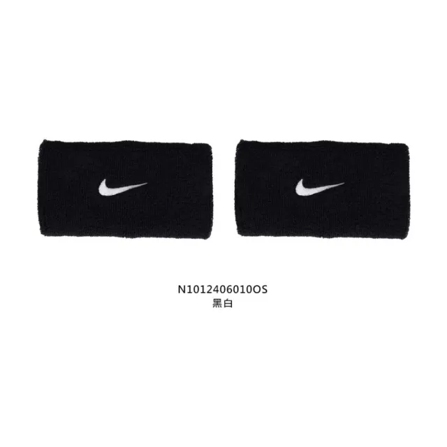【NIKE 耐吉】SWOOSH CLASSIC加長腕帶-一雙入 運動護腕 籃球 網球(N1012406010OS)