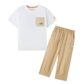 【NEW BALANCE】NB 童裝戶外風休閒套裝_2SF2112WIV_男童/女童_白/棕色