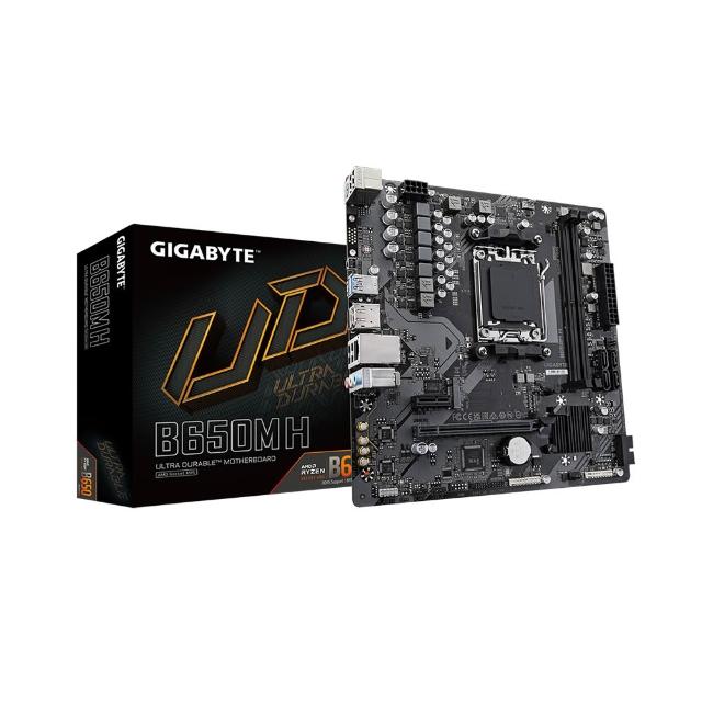 【GIGABYTE 技嘉】B650M H 主機板+DarkFlash GD100 焦糖 雙模機械鍵盤