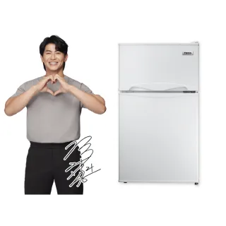 【TECO 東元】58H快配★101公升 一級能效定頻右開雙門冰箱(R1011W)