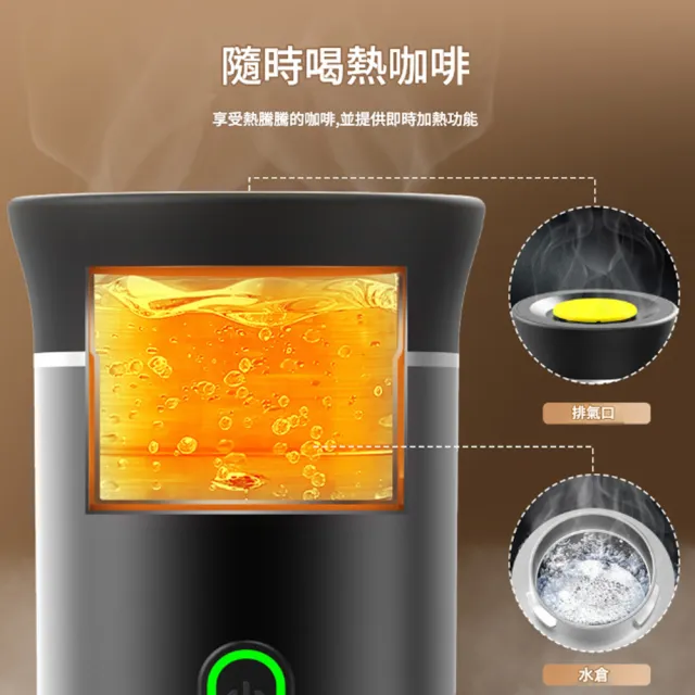 【RTAKO】便攜式咖啡機 膠囊咖啡機(膠囊/咖啡粉兩用 可加熱萃取 隨身咖啡機 小型咖啡機 自動咖啡機)