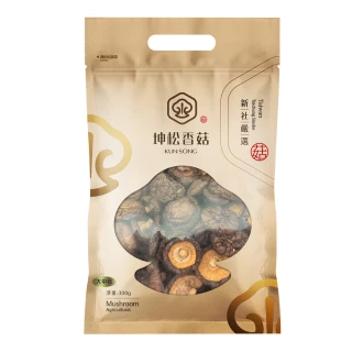 【KUN SONG 坤松香菇】台中新社香菇300g(4cm以上大中菇 首露冬菇  momo獨家)