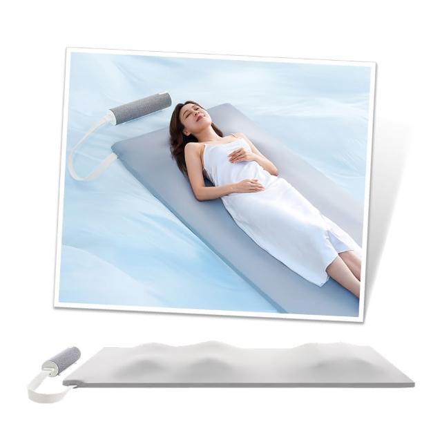  輝葉 HY-950 伸波眠按摩床墊，採用灰色石墨烯床包材質，提供肩部、背部、腰部、臀部、大腿、小腿全方位的揉捏式按摩，幫助伸展放鬆肌肉，緩解日常疲勞。具備定時功能與無線遙控器，插電式設計（24V/18W），本體尺寸188x90x3cm，重量僅6kg，適合全家使用。BSMI認證R32600，1年保固，產地中國。個人衛生用品，一經拆封影響退貨。 