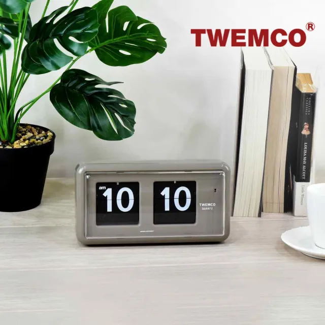 【TWEMCO】QT-30 翻頁鐘 時鐘 桌放 壁掛兩用(共9色)