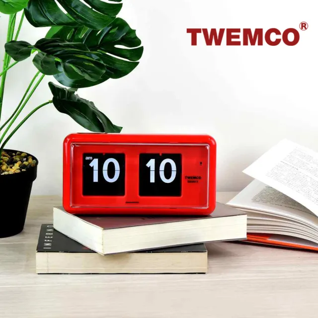 【TWEMCO】QT-30 翻頁鐘 時鐘 桌放 壁掛兩用(共9色)