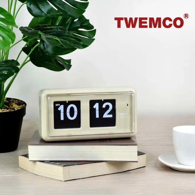 【TWEMCO】QT-30 翻頁鐘 時鐘 桌放 壁掛兩用(共9色)