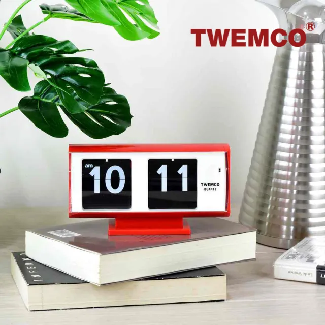 【TWEMCO】QT-30T 翻頁鐘 時鐘 復古半圓(共5色)