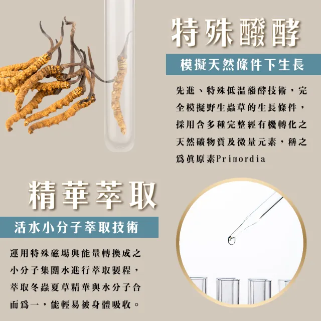 【長庚生技】冬蟲夏草菌絲體膠囊60顆X3瓶優惠組(健字號 冬蟲夏草 保健 養生 活力)