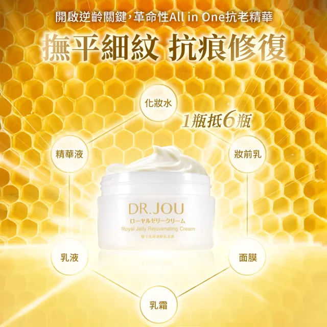 【DR.JOU 森田藥粧】蜂王乳超逆齡抗老霜100g