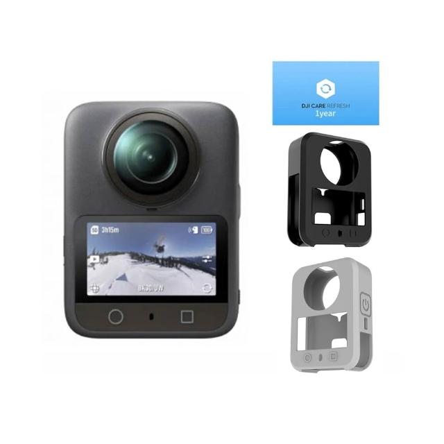 【DJI】OSMO 360 暢拍套裝 全景相機/運動相機｜1英吋CMOS｜+矽膠套+1年版Care(聯強國際貨)