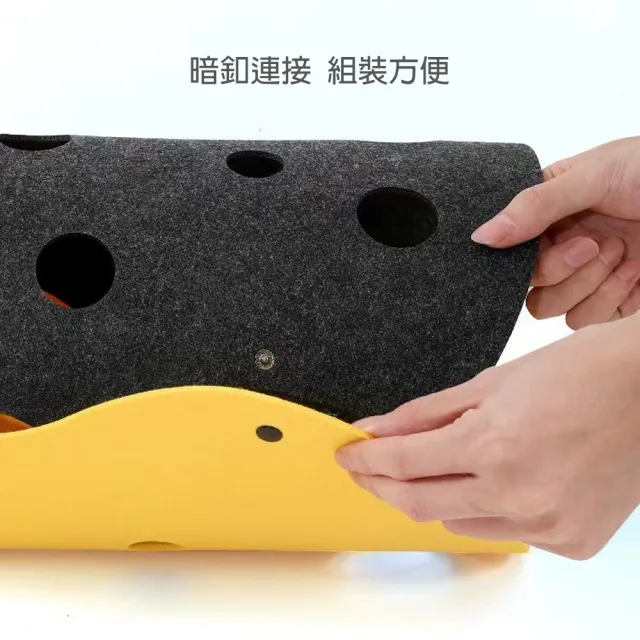 【QHL 酷奇】買一送一 貓咪加厚立體可拼接樹洞隧道(貓窩/寵物睡墊/寵物床)