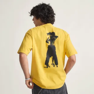 【VANS 官方旗艦】Skate Atiba Haze 黃色短袖T恤