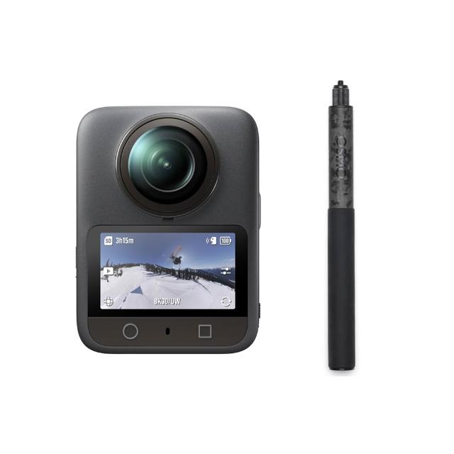 【DJI】OSMO 360標準套裝 全景相機/運動相機｜1英吋CMOS+1米高強度碳纖維隱形自拍桿(聯強國際貨)