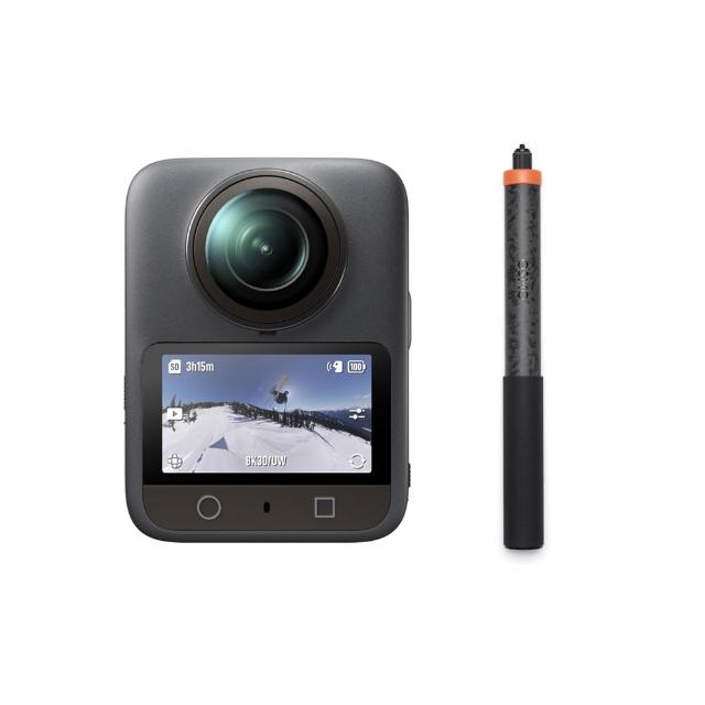 【DJI】OSMO 360標準套裝 全景相機/運動相機|1英吋CMOS+2.5米超長碳纖維自拍桿(聯強國際貨)