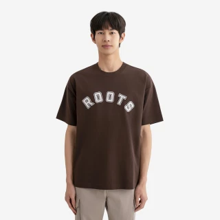 【Roots】Roots男裝-ROOTS ATHLETICS ARC 短袖上衣(深棕色)