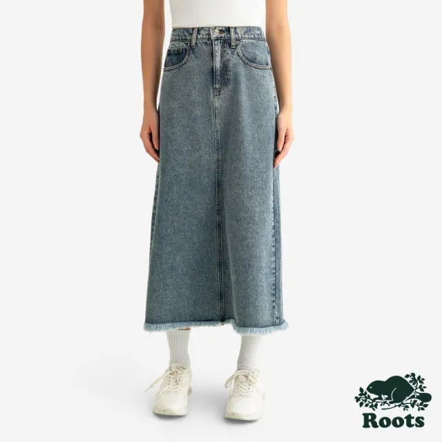【Roots】Roots女裝- DENIM 牛仔長裙(藍色)