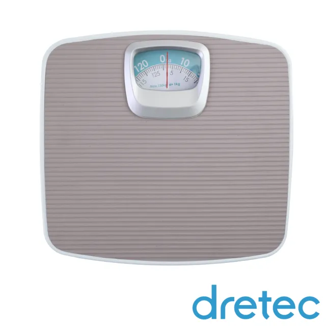 【DRETEC】日本健康體重計-指針機械式-灰色(BS-306GYKO)