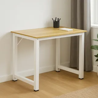 【居家cheaper】簡約加深白橡書桌 DS017-100WT(加深書桌 大書桌 簡易書桌 工作桌 包裝台 電腦桌 辦公桌)
