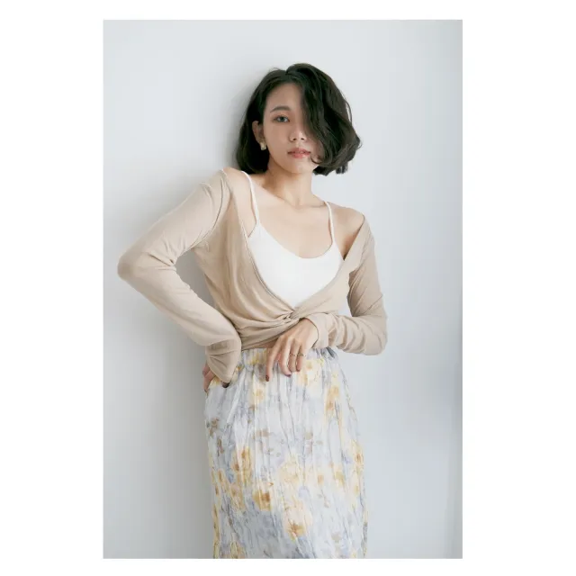 【amica】長島日落扭結防曬上衣(防曬上衣 外搭外套 防曬外套 防曬長袖 海邊穿搭 薄長袖 女外套 夏季)