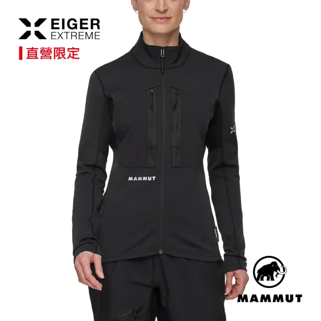 【Mammut 長毛象】Eiger Nordwand Advanced ML Jacket 極限艾格保暖立領外套 黑色 女款 #1014-06540