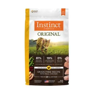 【Instinct原點】雞肉無穀全貓配方11lb(WDJ 貓飼料 無穀飼料 不含麩質 肉含量81%)