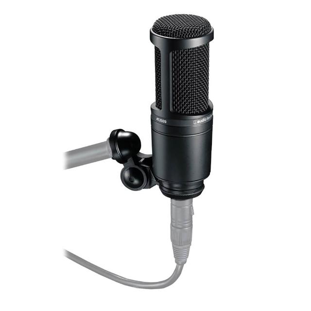 【audio-technica 鐵三角】AT2020 心形指向性電容式麥克風 XLR接口(公司貨)