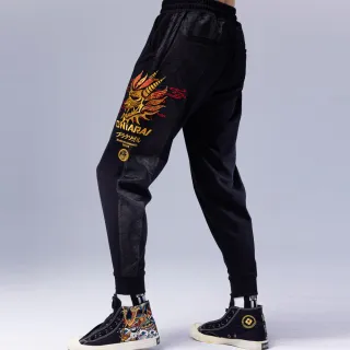 【BLUE WAY】男裝 和藝術鐙瓦西陣針織 長褲-鬼洗