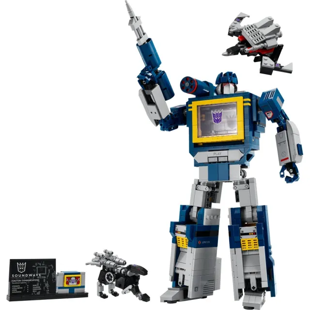 【LEGO 樂高】Icons 10358 變形金剛：音波(Transformers 居家擺設 機器人 玩具積木)