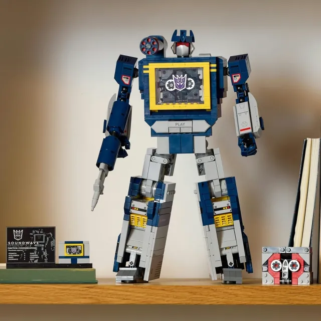 【LEGO 樂高】Icons 10358 變形金剛：音波(Transformers 居家擺設 機器人 玩具積木)