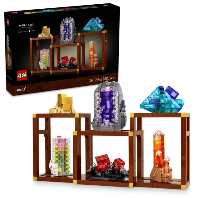 【LEGO 樂高】Ideas 21362 礦物集錦(禮物 居家擺設 玩具 積木)
