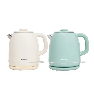 【SANSUI 山水】2L不鏽鋼雙層防燙快煮壺/電茶壺/租屋族/母親節禮物(SWB-K35W/SWB-K36G)