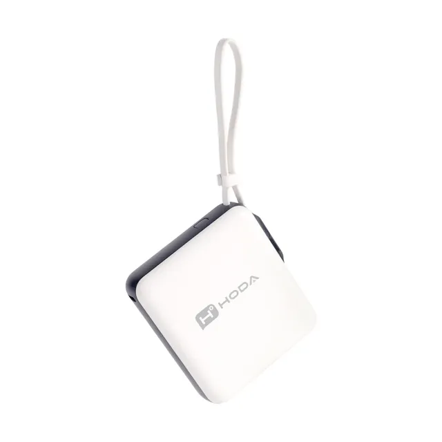 【hoda】PB04 10000mAh 22.5W 雙輸出 自帶USB-C線掛繩式行動電源