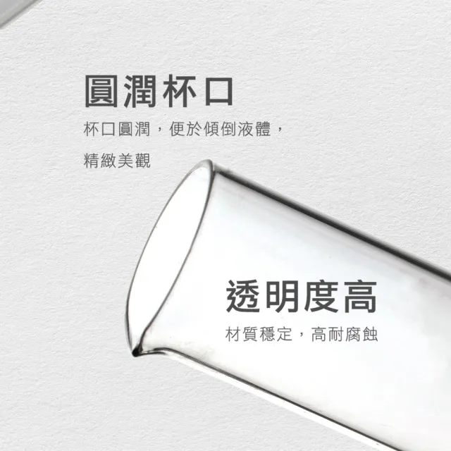 【工具王】100ml 刻度量筒 玻璃量筒 實驗室量筒 耐高溫 量筒量杯 630-GPT100(玻璃量杯 具嘴刻度 具嘴量筒)