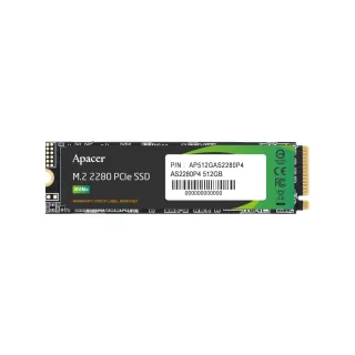 【Apacer 宇瞻】AS2280P4 M.2 PCIe 512GB Gen3x4 固態硬碟
