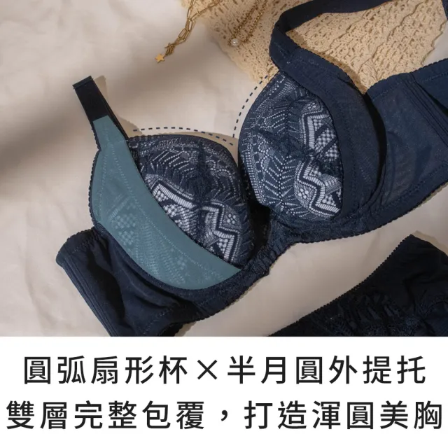 【玉如阿姨】峰花盛放內衣※0736丁香紫(F罩 渾圓 大罩杯 提托 涼感 台灣製)