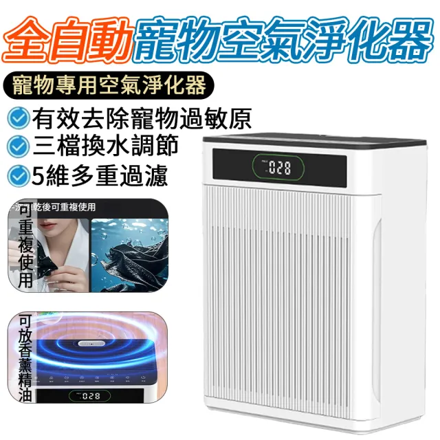 【IPSKY】全自動寵物空氣清淨機-濾網兩套(專用吸浮毛 殺菌除臭 負離子空氣凈化器 寵物清淨機 寵物吸毛機)