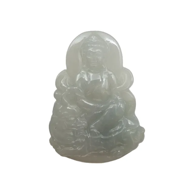 【藏古祥館】翡翠文殊菩薩 SB33 (宗教開運  翡翠)