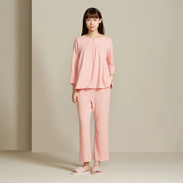【YVONNE 以旺傢飾】莫代爾棉長褲-薔薇粉