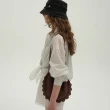 【Rockfish Weatherwear】CROCHET HALF MOON BAG SMALL 鉤針 半月形包 緞帶扣 棉質 棕色