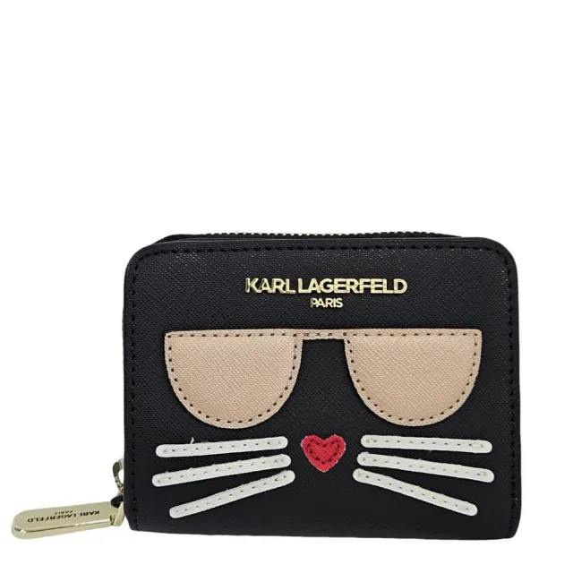 【KARL LAGERFELD 卡爾】Karl Lagerfeld 卡爾貓咪短夾