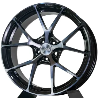 【Advanti】鍛造鋁圈 FORGED AFG0118吋 ET40 亮黑色車面+黑色金油 PCD:5*108 輪圈 四入組 送安裝(安托華)