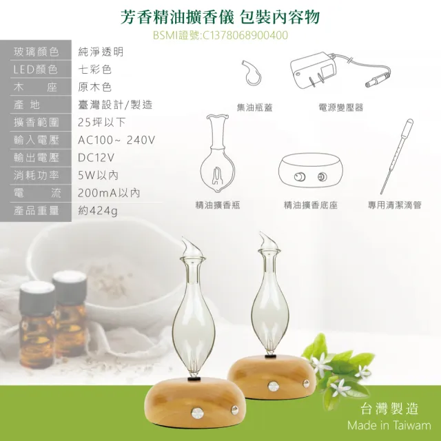 【安美生醫X長庚生物科技】真原精油楊定一博士推薦組(擴香儀1台+複方精油*3瓶組)