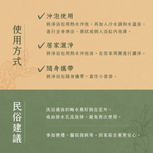 【JustHerb 香草集】安心專用淨化包10入(艾草淨化除穢好平安)